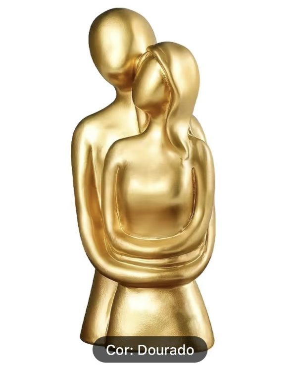 Escultura - Casal Dourado
