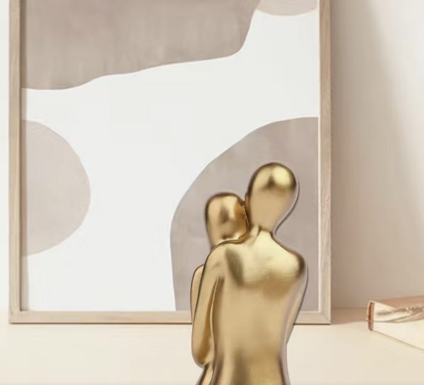Escultura - Casal Dourado