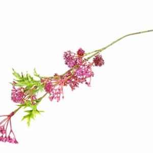 Flor Artificial – Aselepias Rosa Bonito e elegante pé de flor artificial com aspeto e toque natural
