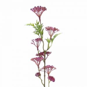 Flor Artificial – Aselepias Rosa Bonito e elegante pé de flor artificial com aspeto e toque natural