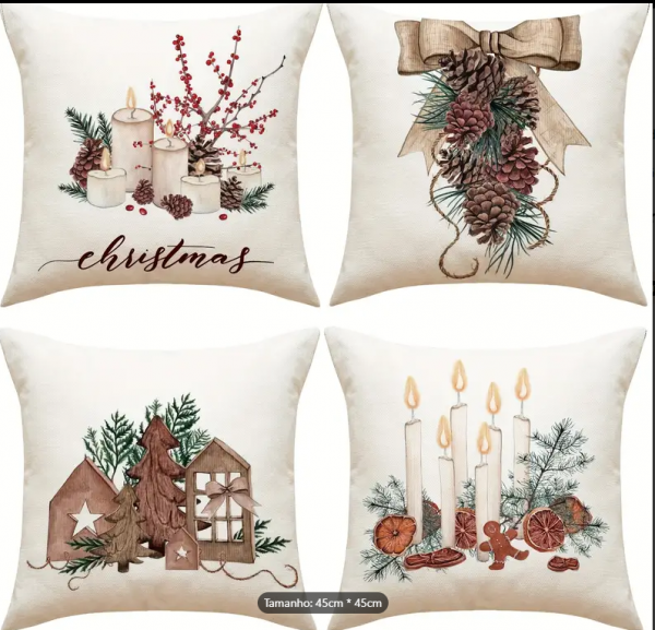 Almofada Natal – Velas