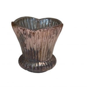 Jarra Cónica Riscas - Oxidado Bonita e original jarra em vidro Rosa efeito oxidado
