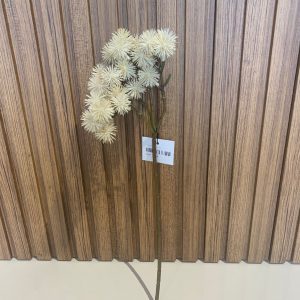 Haste Pompons Creme Bonito pé de flor artificial - pompons