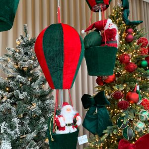 Balão Pai Natal – 60 Cms Bonita Peça Decorativa de Natal Materiais: metal, tecido