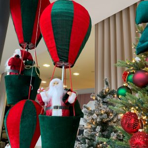 Balão Pai Natal – 80 Cms Bonita Peça Decorativa de Natal Materiais: metal, tecido