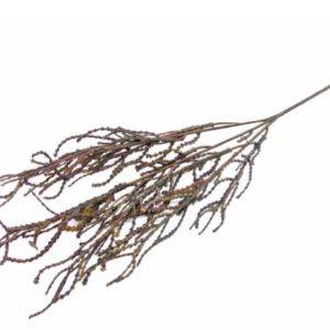 Pé de Folhagem . Ramo Castanho Bonito e elegante pé de flor artificial com aspeto e toque natural