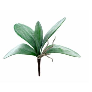 Pé de Folhagem de Orquídea Bonito e elegante pé de flor artificial com aspeto e toque natural