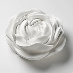 Flor Gesso Iva Viana – Rosa Cor#6028 (Verde Musgo) Flor em Gesso da Escultora Iva Viana. Iva viana cativada pelas técnicas tradicionais de modelação de estuques, desenvolve e executa, no seu atelier, peças e objetos que nascem tanto do fascínio pela herança dos mestres estucadores portugueses quanto do desejo de reinterpretar. Possibilidade de fazer encomenda em outras cores.