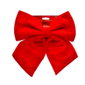 Laço Veludo - Vermelho Bonito laço em veludo vermelho para árvore de natal