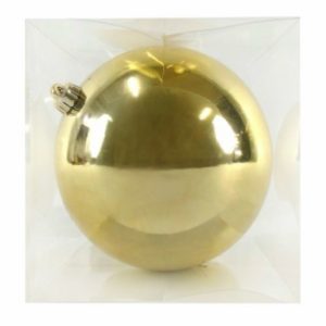 Pendente Bola Gigante - 25 cms Bonita bola de Natal de grandes dimensões Dourado PVC