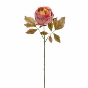Pé de Peónia - Rosa Bonito e elegante pé de flor artificial com aspeto e toque natural