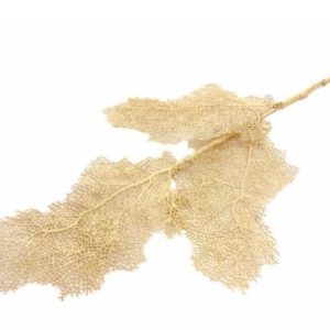 Pé de Folhagem - Coral Dourado Bonito e elegante pé de flor artificial