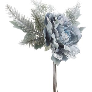 Ramo Peónia Azul e Pinheiro Bonito ramo com peónia azul e pinheiro Artificial, mas muito bonito