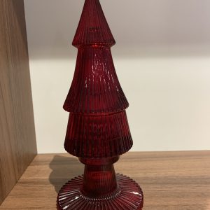 Árvore Vidro - Vermelha Bonita árvore em vidro vermelho Tealight