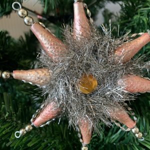 Pendente Estrela Rosa Bonita estrela rosa pendente para árvore de Natal