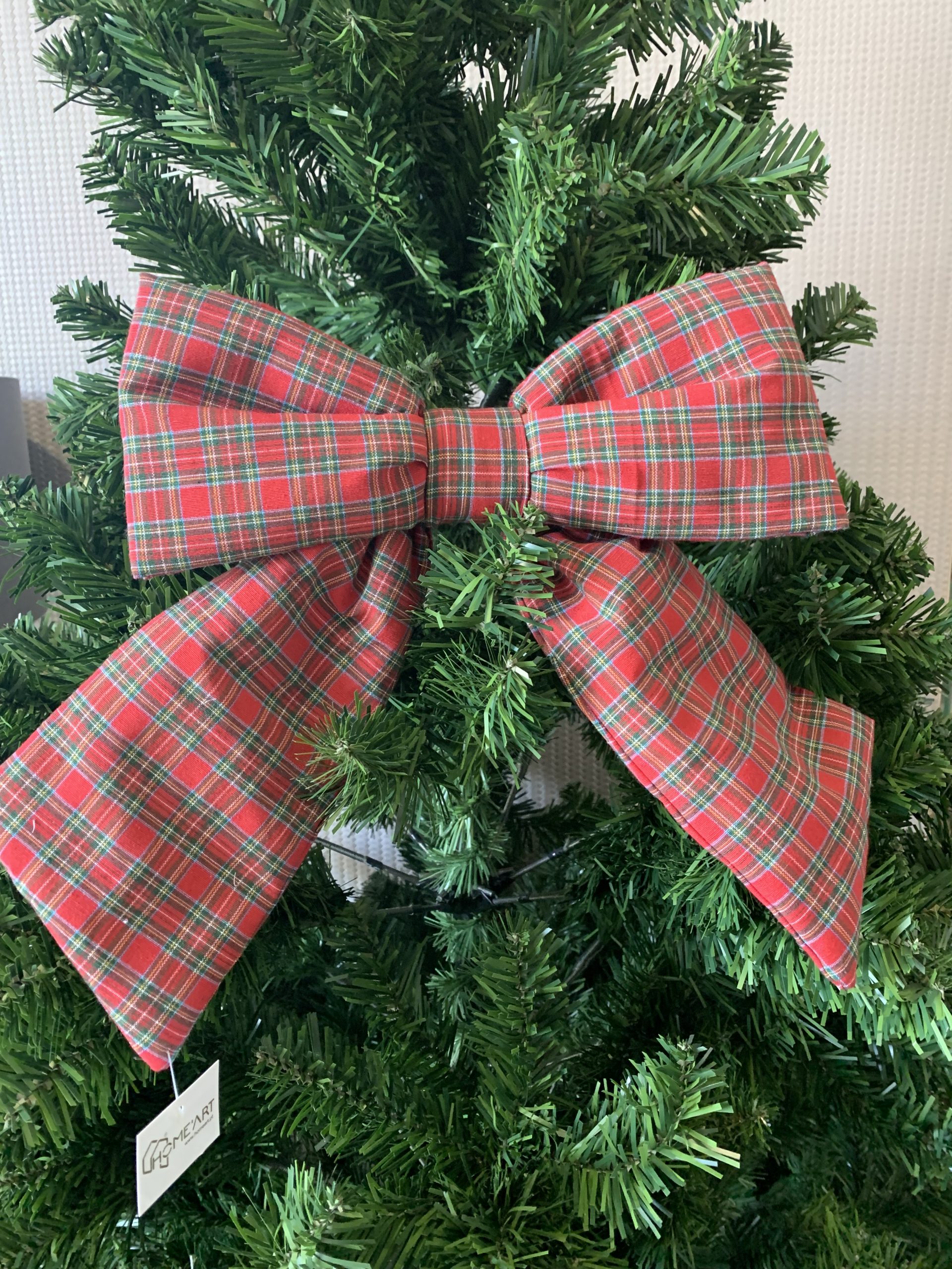 Laço em Tecido - Xadrez