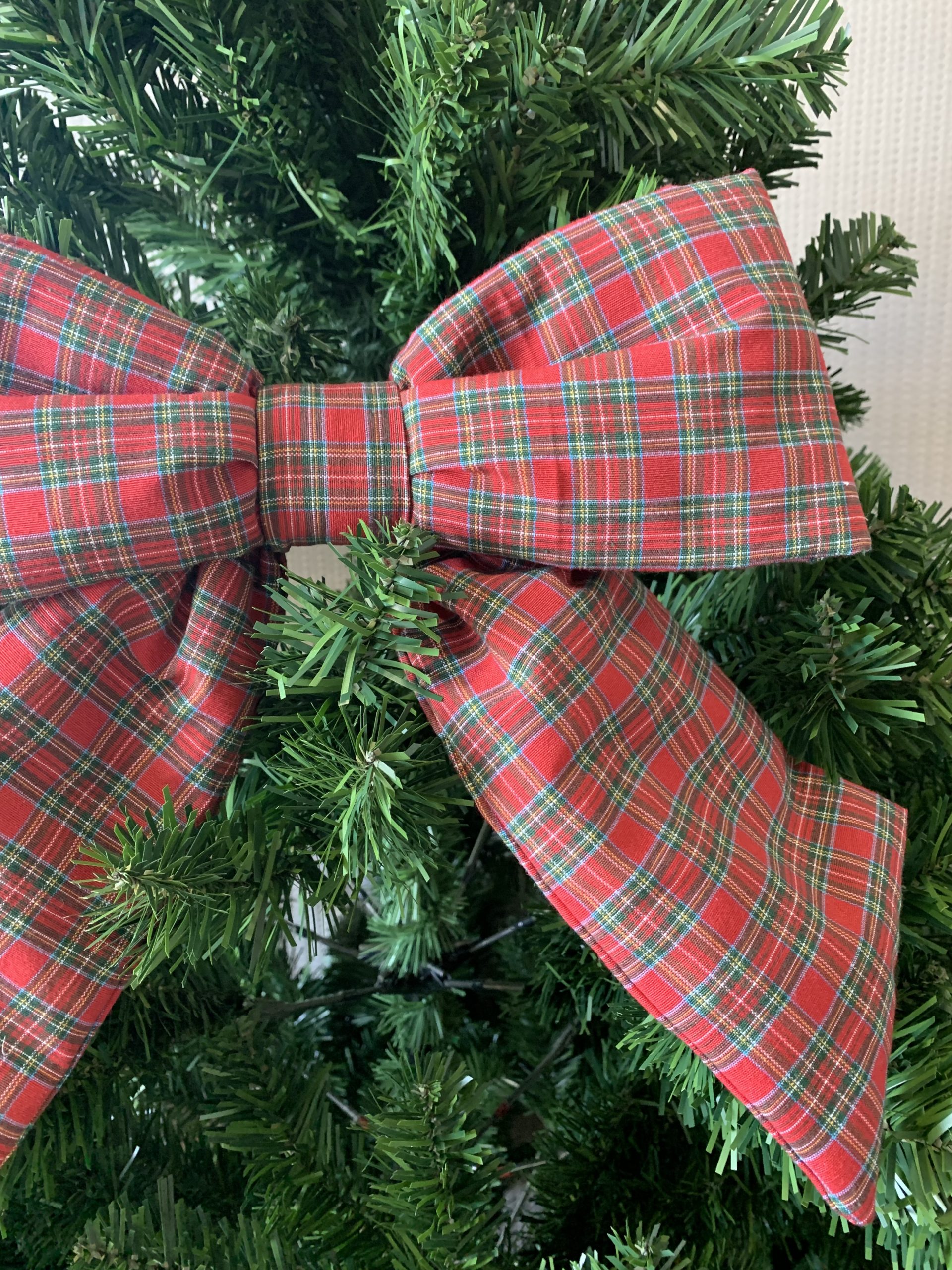 Laço em Tecido - Xadrez