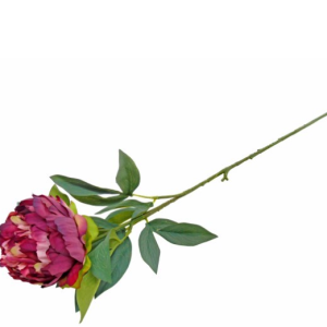 Peónia Bordeaux Bonito pé de flor artificial Aspeto e toque natural