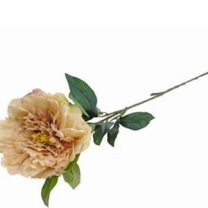 Peónia Artificial – Bege Bonito pé de flor artificial Aspeto e toque natural
