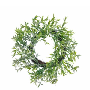 Coroa Verde - 37 Cms Bonita Coroa para Porta ou Centro de Mesa