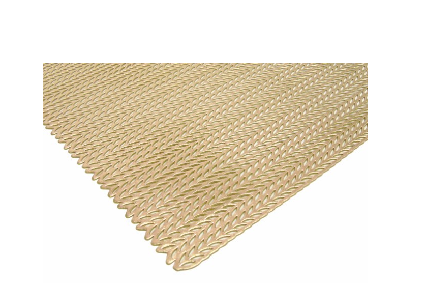 Conj. 6 Marcadores Mesa - PVC Dourado (Retangular)