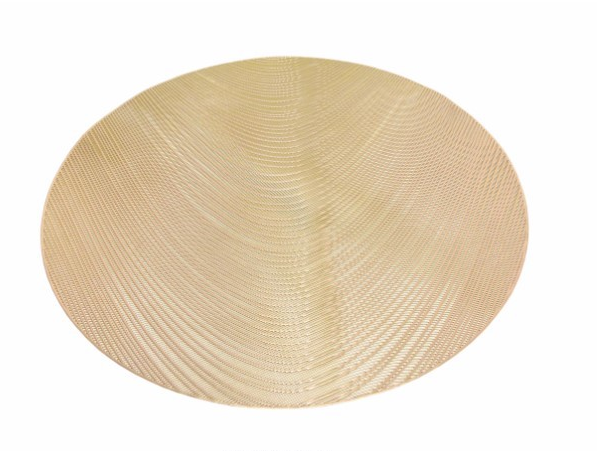 Conj. 6 Marcadores Mesa – PVC Dourado (Redondo)