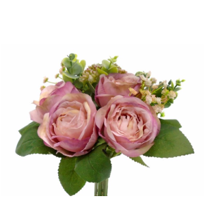 Ramo Rosas – Rosa Bonito ramo de flores artificiais, mas com toque e aspeto natural
