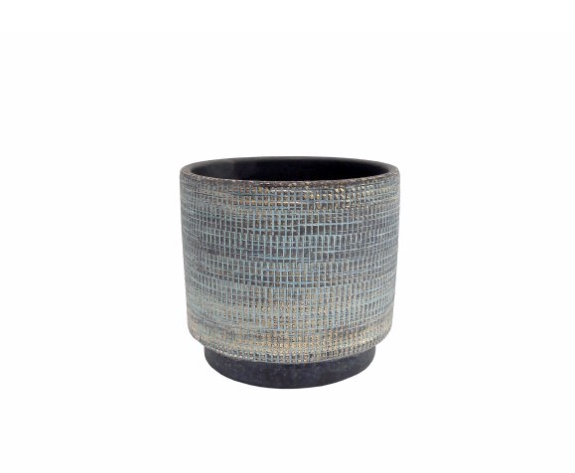 Vaso Cerâmica Ruby Azul