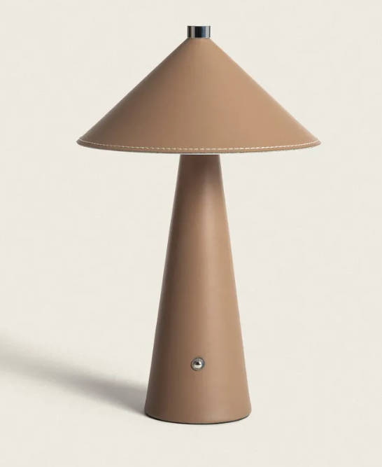 Candeeiro Mesa – LED sem Fio (Castanho Claro)