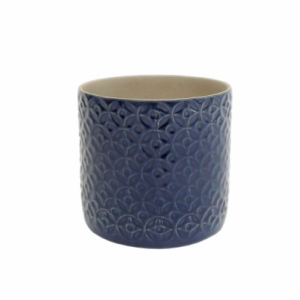 Vaso Grés Cerâmica – Azul Escuro Bonito vaso/jarra em cerâmica