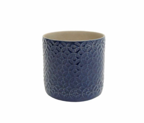 Vaso Grés Cerâmica – Azul Escuro
