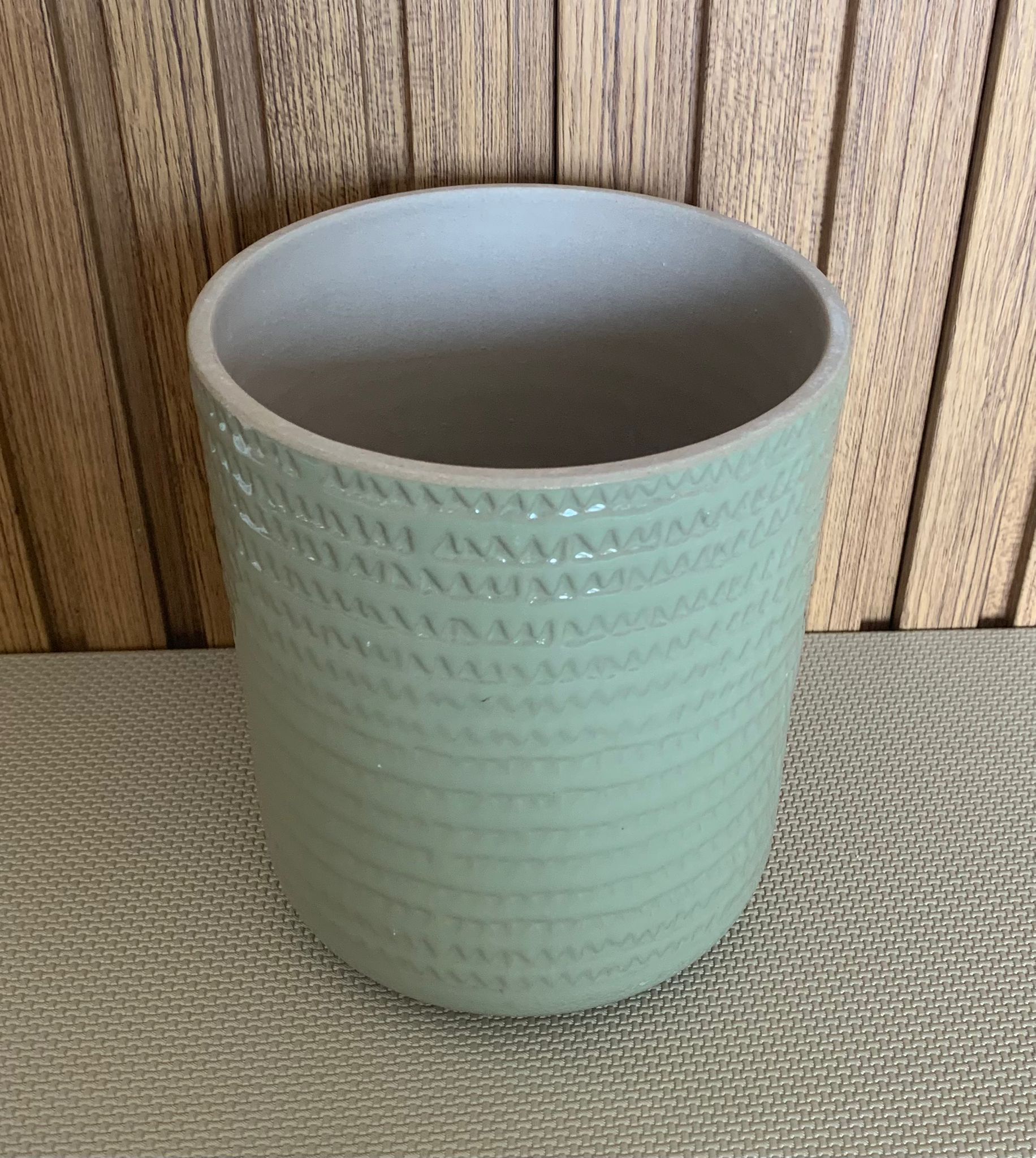 Vaso Grés Cerâmica – Verde Claro