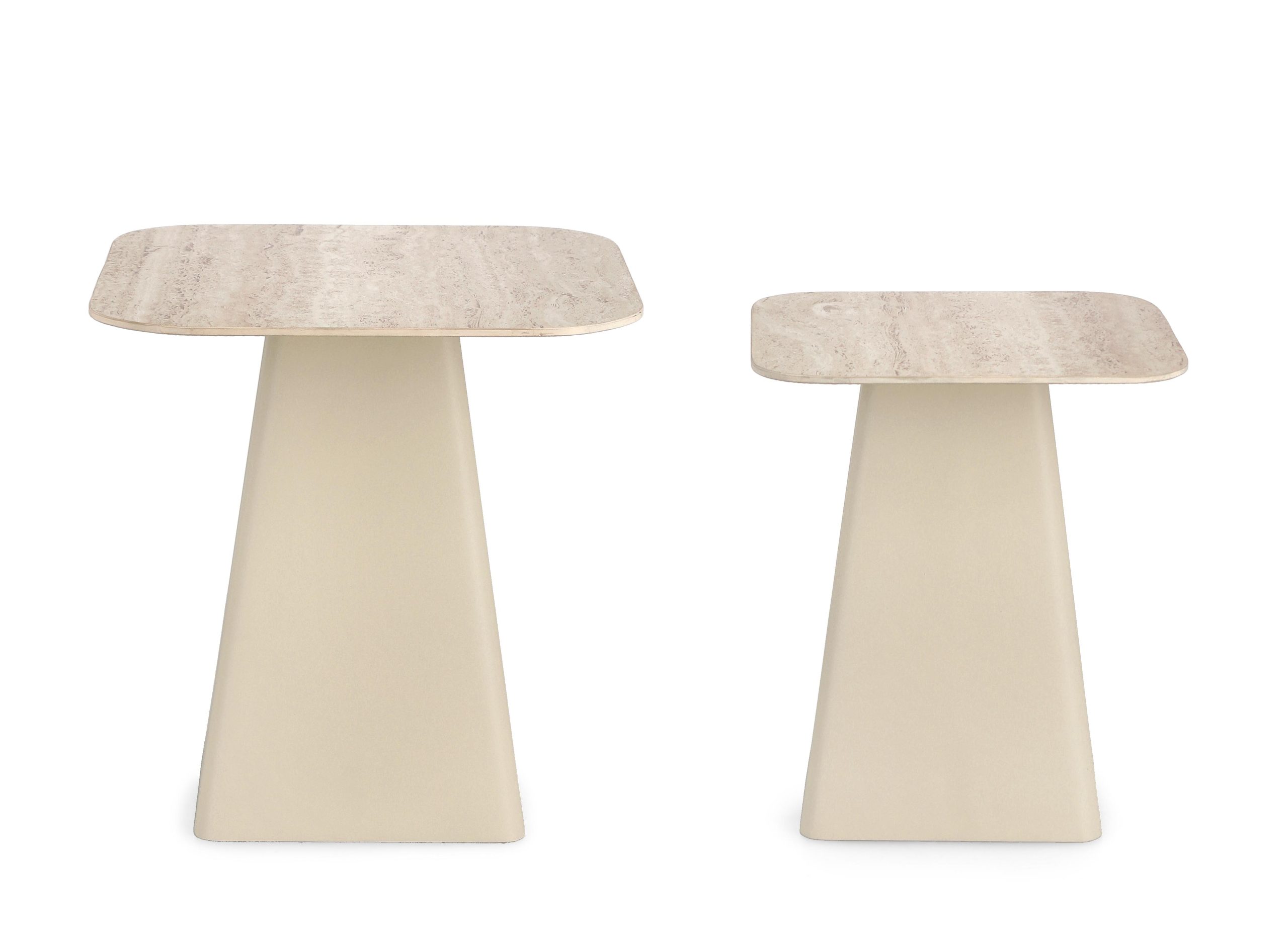 Mesa Apoio Travertino Bege – Pequena