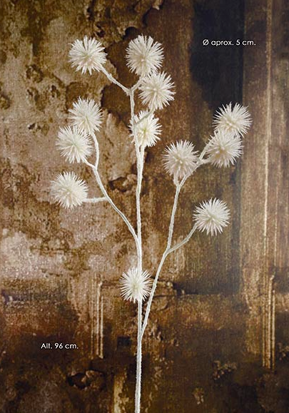 Pé de Flor Galho Allium - Creme