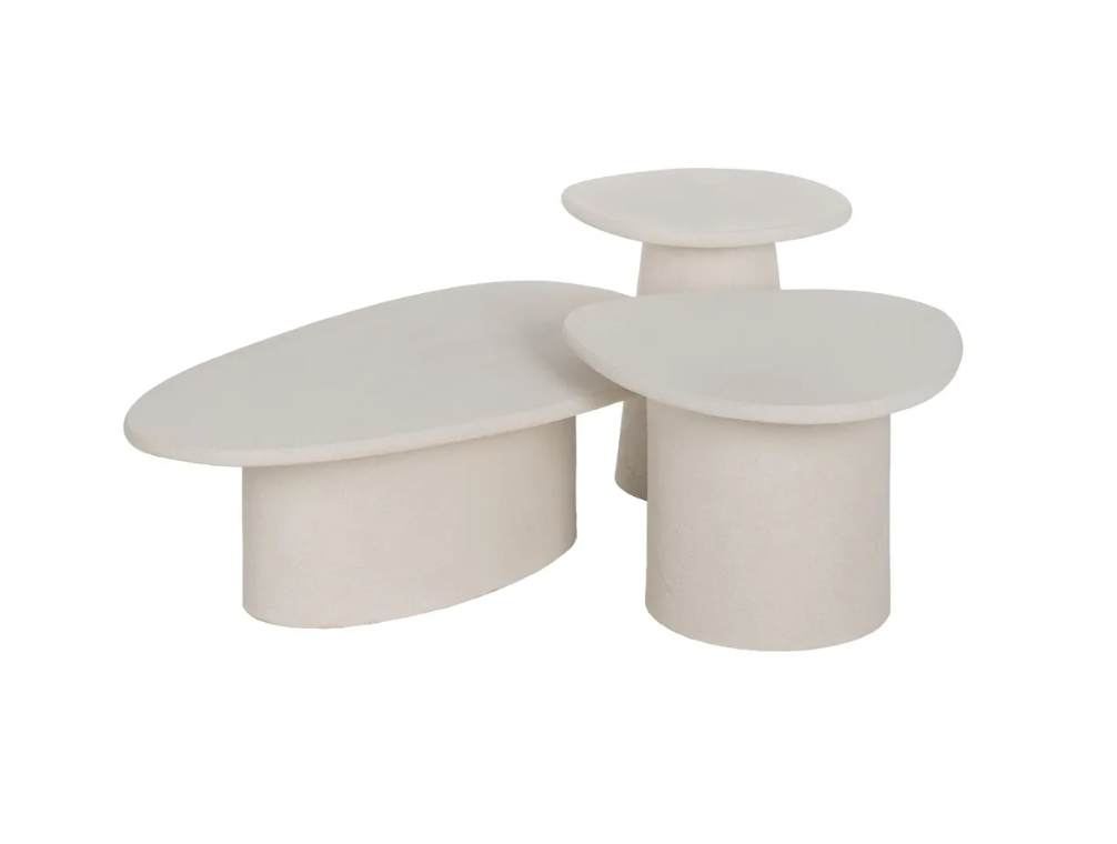 Mesa Centro Branco – MDF Acab. efeiro Natural