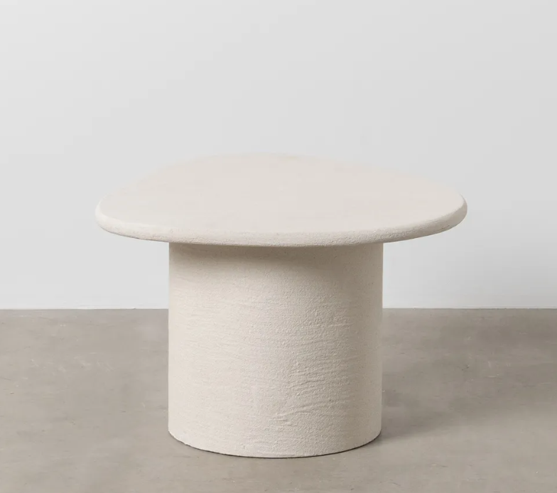 Mesa Centro Branco – MDF Acab. efeiro Natural