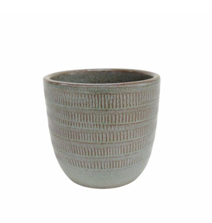 Vaso em Grés - Azul Claro Peq.