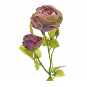 Flor Artificial – Pé de Rosa Efeito Seco, Cor Rosa Bonito pé de flor – Rosa Efeito muito natural Efeito Flor Seca