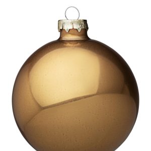 Bola Vidro Liso Opaco – Castanho (10 cms) Bonita bola em vidro opaco