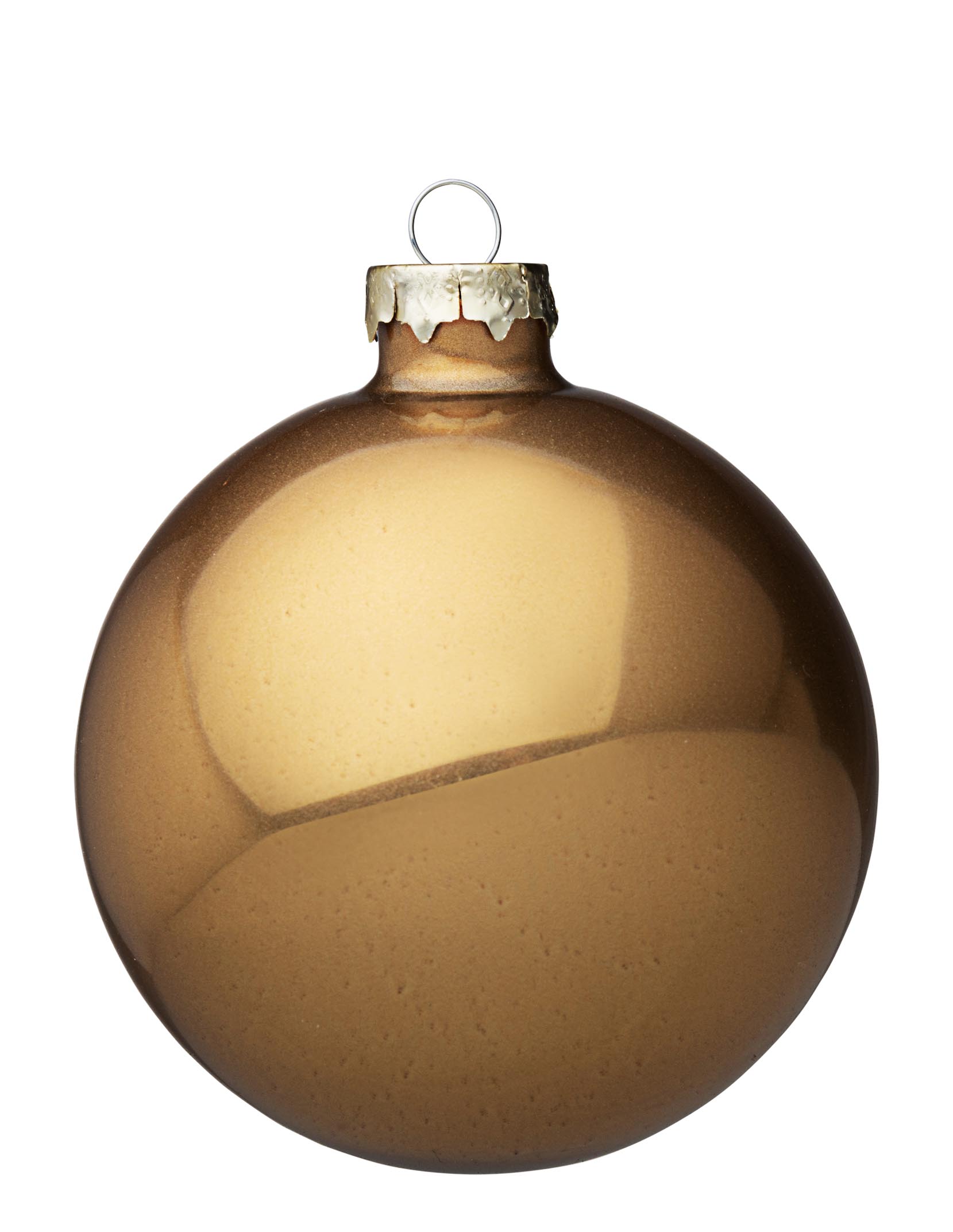 Bola Vidro Liso Opaco – Castanho (10 cms)