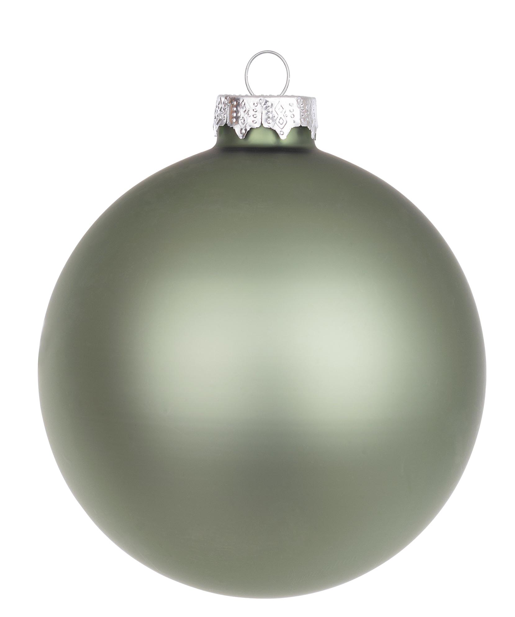 Bola Vidro Liso Opaco – Verde Claro (10 cms)