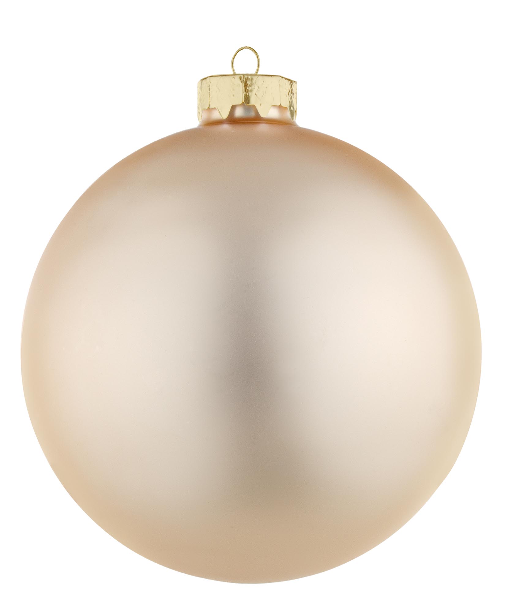 Bola Vidro Liso Opaco – Champagne (10 cms)