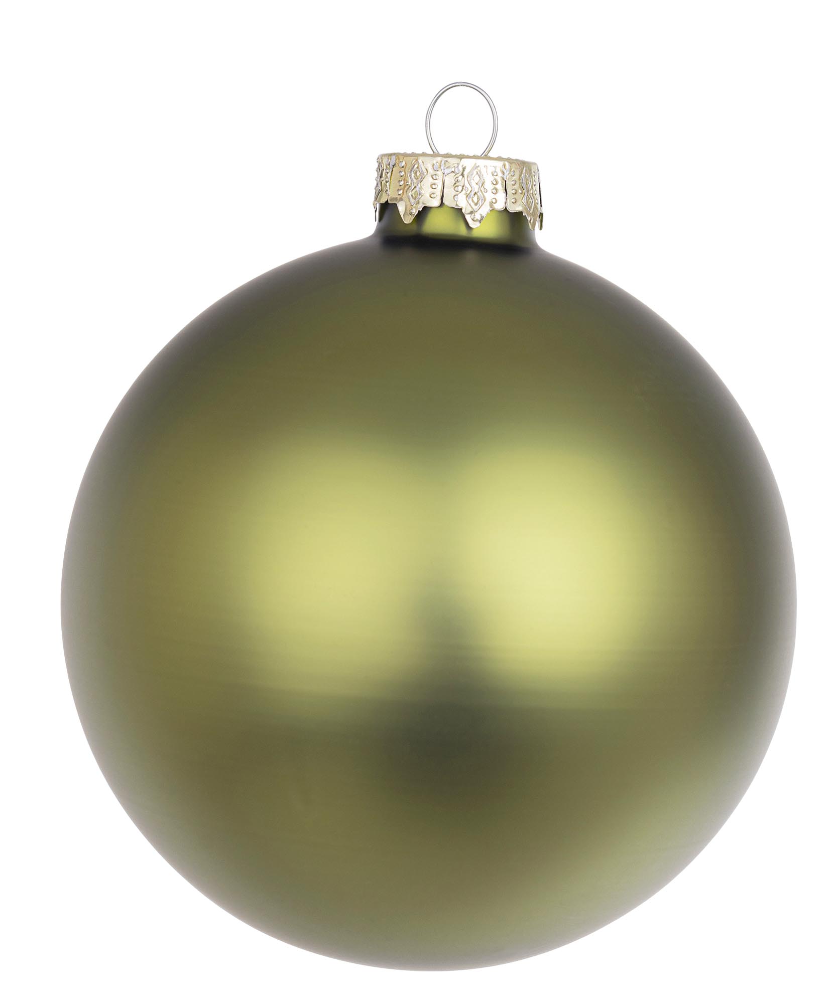 Bola Vidro Liso Opaco – Verde Mirto  (10 cms)