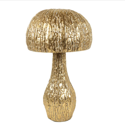Cogumelo Metal Dourado 51 cms