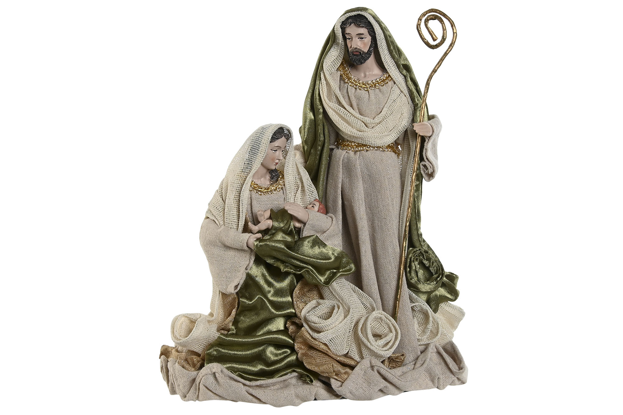 Sagrada Família Poliester – Verde 34 cms