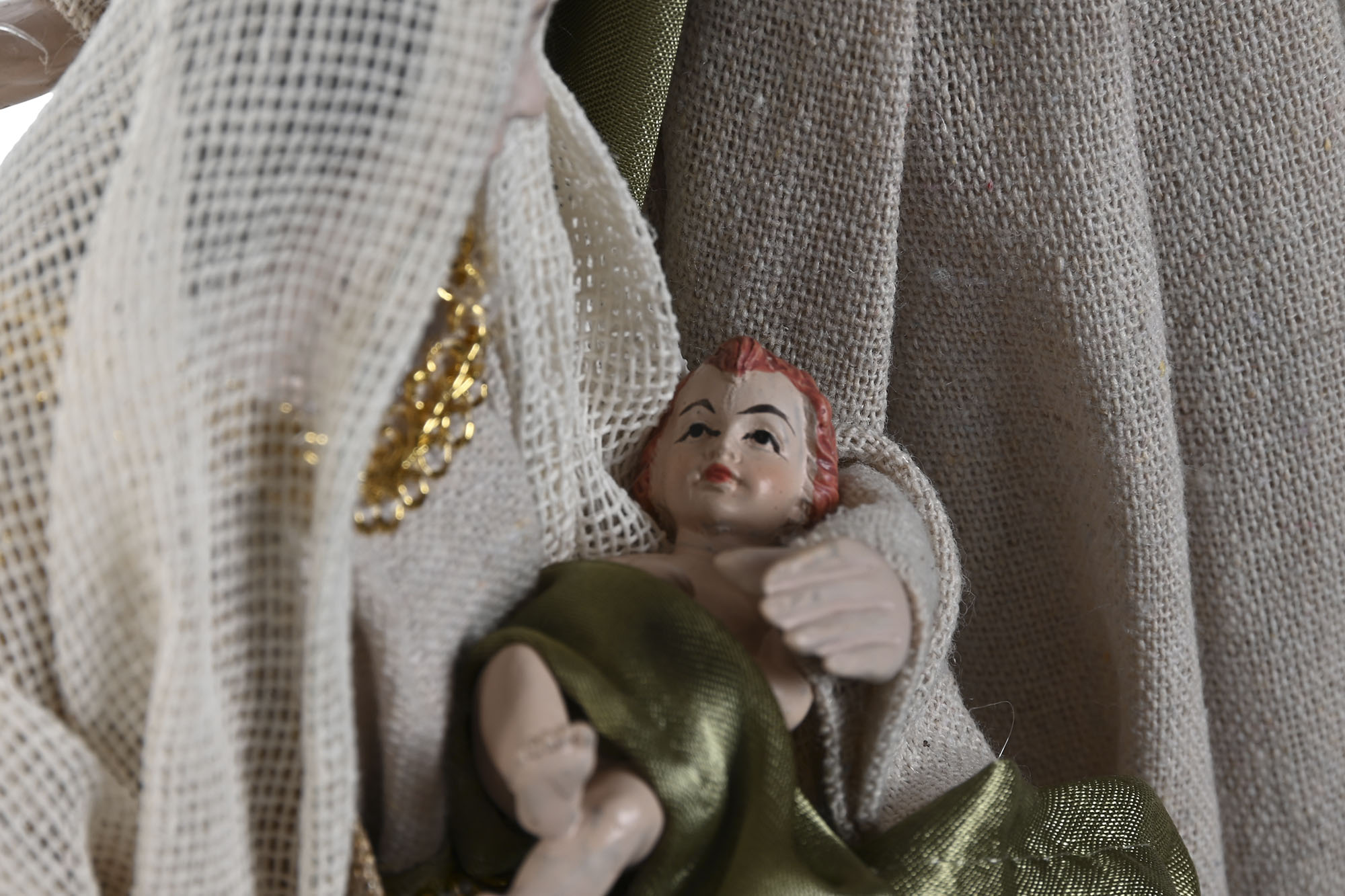 Sagrada Família Poliester – Verde 34 cms