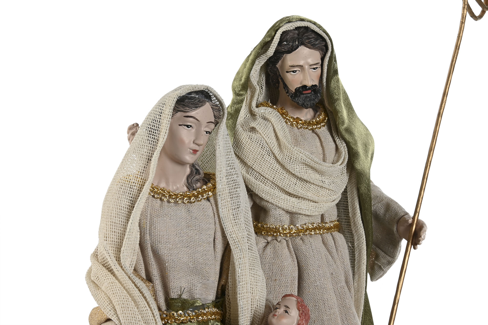 Sagrada Família Poliester – Verde 40 cms