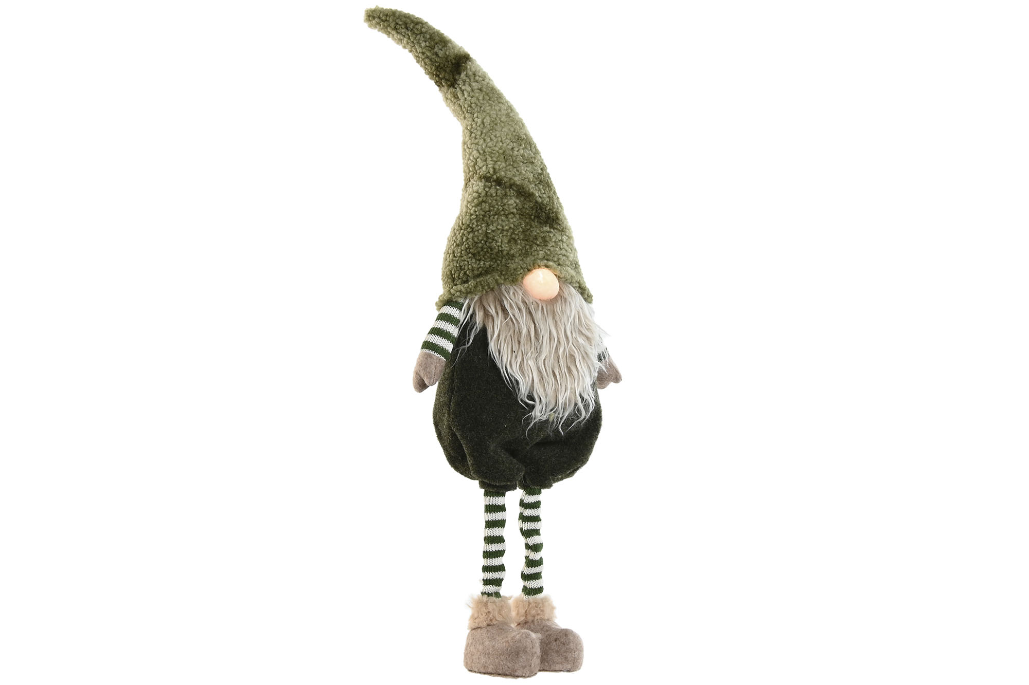 Gnomo Poliester com Led - Verde