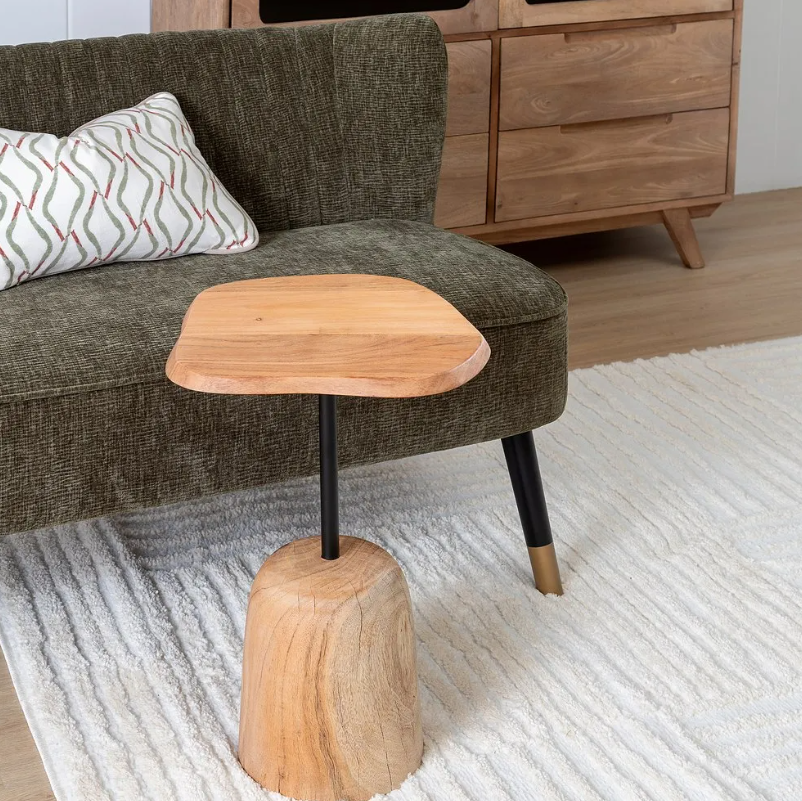 Mesa Apoio Acácia Maciça