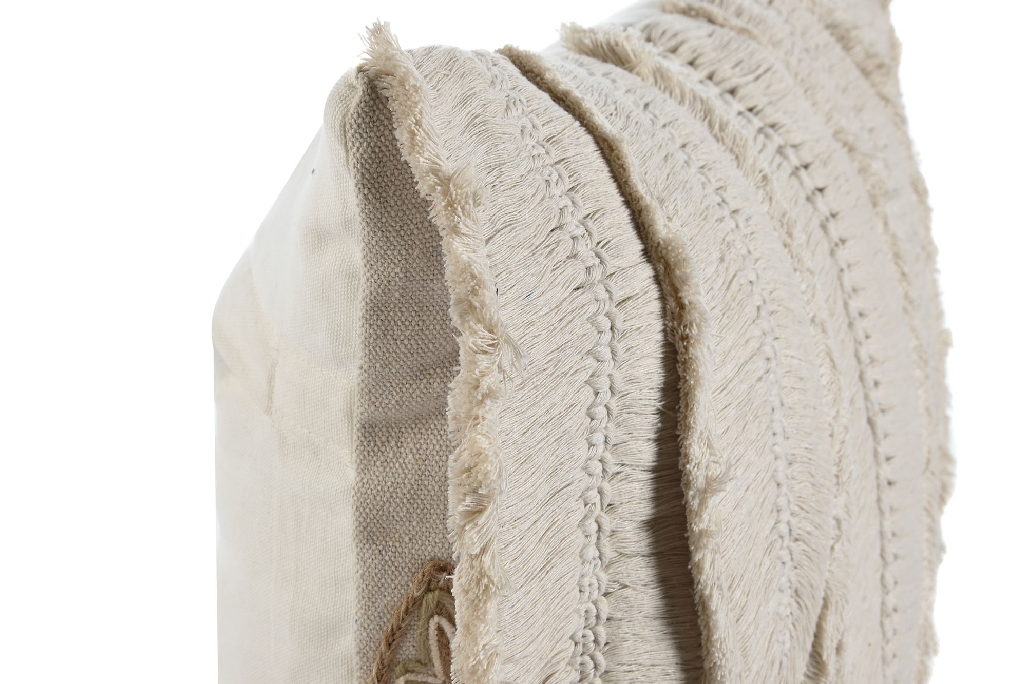 Almofada Algodão Bordada - Folhas